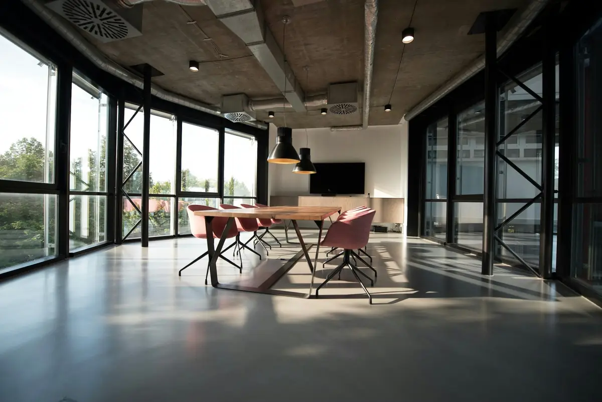 Clean, professional office space